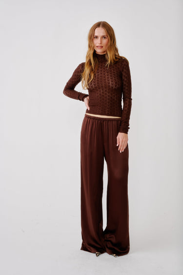 RHEA LONGSLEEVE MOCK NECK | CINNABAR
