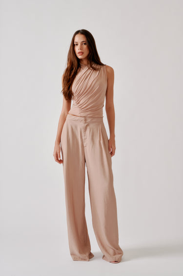 SEBASTIAN RELAXED PLEATED PANT | DUNE