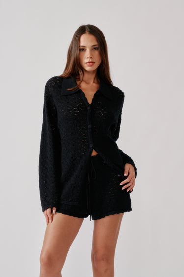 IZZY RELAXED SHIRT | BLACK