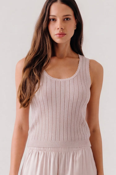 JUNA SCOOP NECK TANK | LUNAR