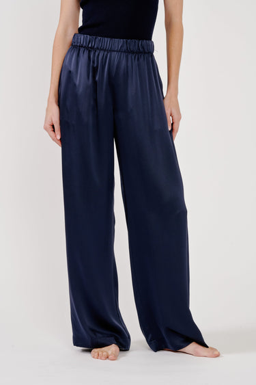 BRYNN HIGH RISE PULL ON WIDE LEG PANT in midnight navy