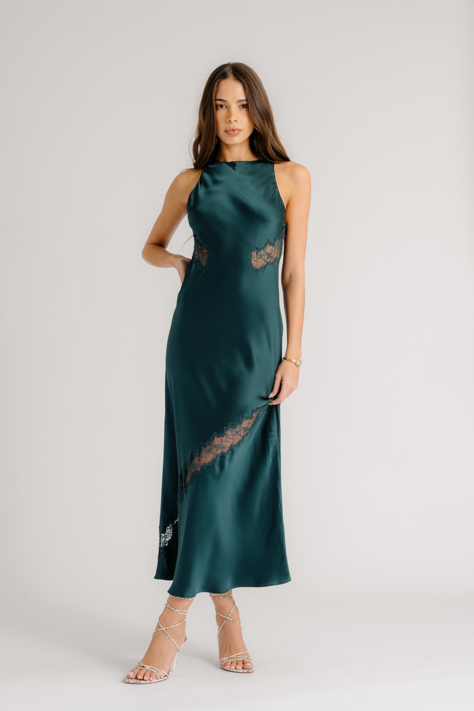 ISADORA SILK DRESS WITH LACE | SACRAMENTO SACRAMENTO / XS ISADORA SILK DRESS WITH LACE | SACRAMENTO SACRAMENTO / XS