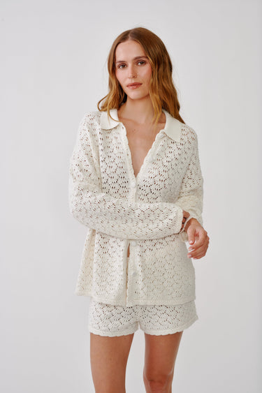 IZZY RELAXED SHIRT | GARDENIA