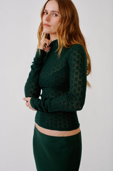 RHEA LONGSLEEVE MOCKNECK | HUNTER GREEN