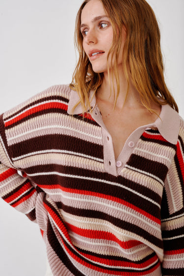 BILLIE CASHMERE SWEATER | CINNABAR MULTI