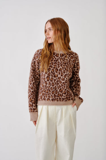 BROOKE C HIGH RISE DOUBLE PLEAT PANT | GARDENIA