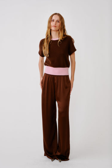 LEXI LOWER RISE RELAXED PULL ON PANT | CINNABAR