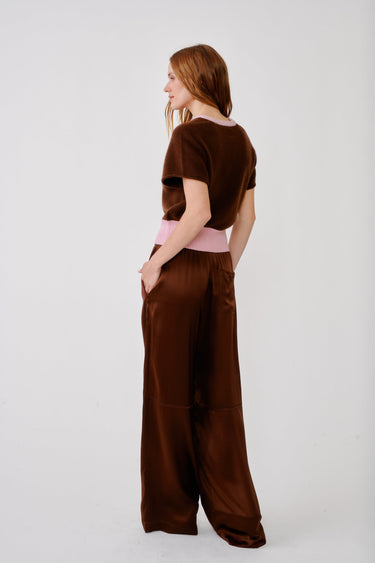 LEXI LOWER RISE RELAXED PULL ON PANT | CINNABAR
