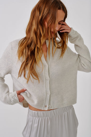 CARIN CASHMERE CARDIGAN | BLIZZARD