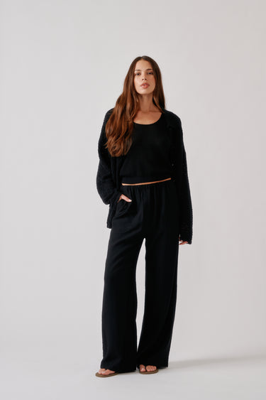 IZZY RELAXED SHIRT | BLACK