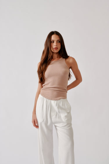 JAMEELA RACERBACK TANK | DUNE