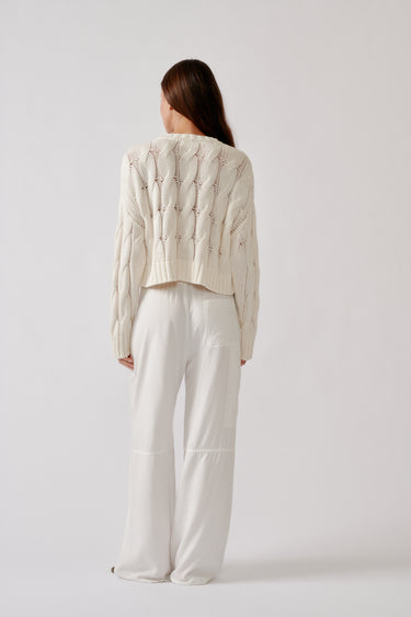 LENON UTILITY PULL ON PANT | WHITE