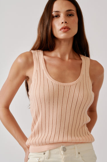 JUNA SCOOP NECK TANK | SHERBET