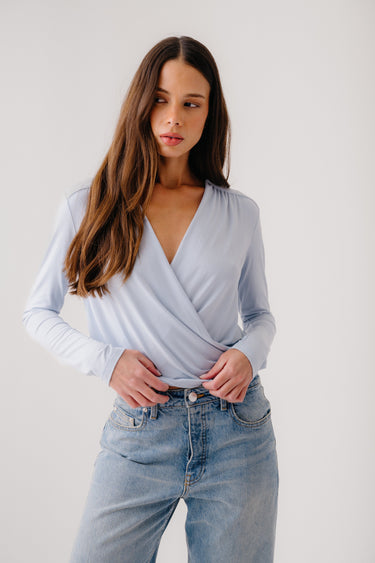 CADIZ  WRAP SHIRT | WHISPER