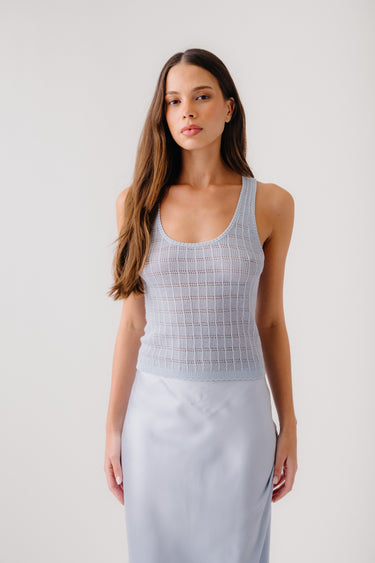 CORDELIA SCOOPED NECK TANK | WHISPER