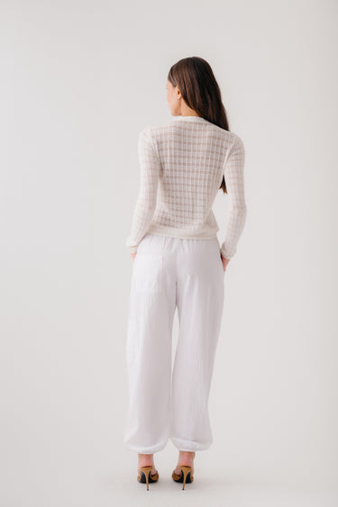 VINNI KNIT CARDIGAN | GARDENIA