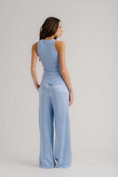 LEXI LOWER RISE RELAXED PULL ON PANT | AZUREOUS