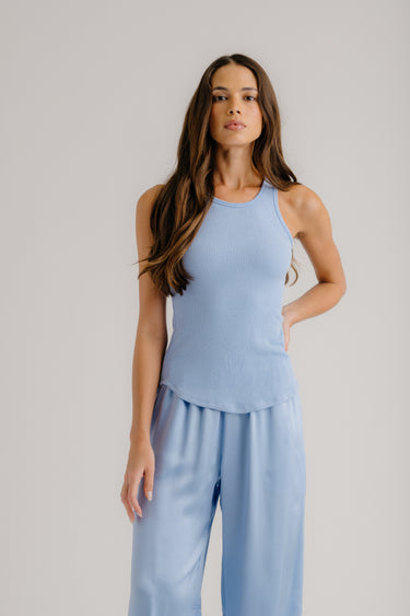JAMEELA RACERBACK TANK | AZUREOUS