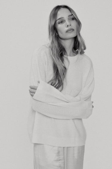 REMI RELAXED SADDLE RAGLAN in gardenia