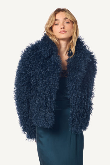 SHAE RELAXED FAUX FUR COAT | COMPASS