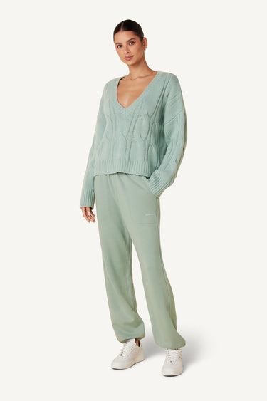 MASON LOW RISE RELAXED SWEATPANT W/ POCKETS | SEAFOAM