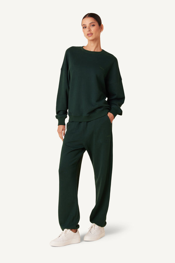 MASON SWEATPANT WITH POCKETS | DEEP FOREST