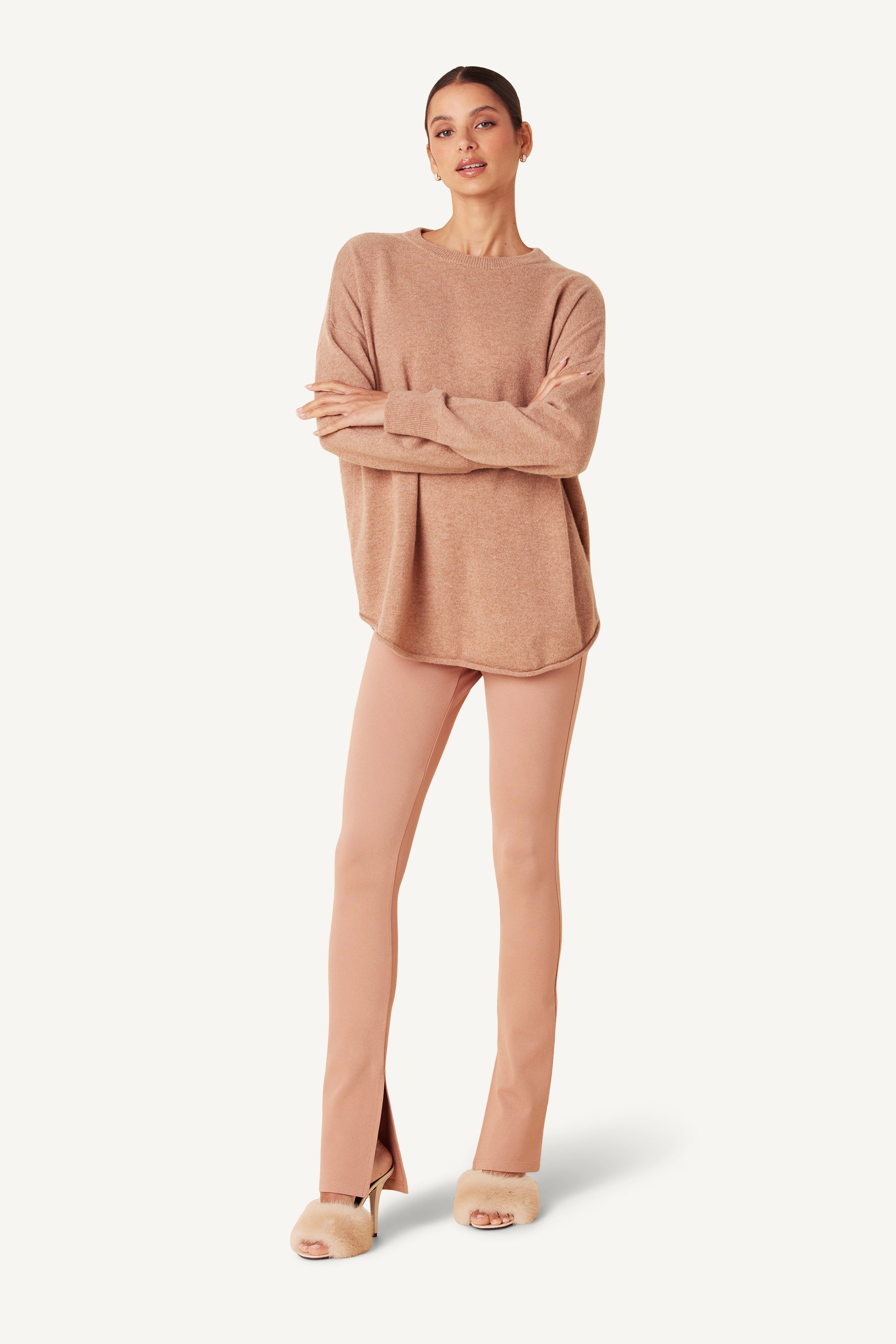 MARJORIE CASHMERE PULLOVER | ALMONDINE – SABLYN