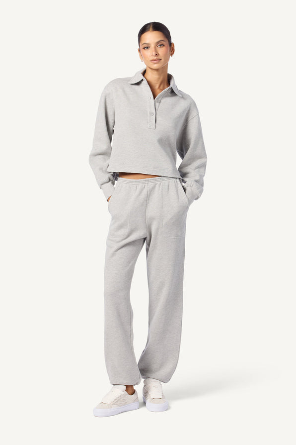 MASON LOW RISE RELAXED SWEATPANT W/ POCKETS | FOGGY