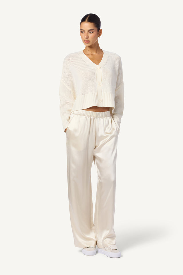 Brynn High Rise Wide Leg Pant in Whisper main image 1