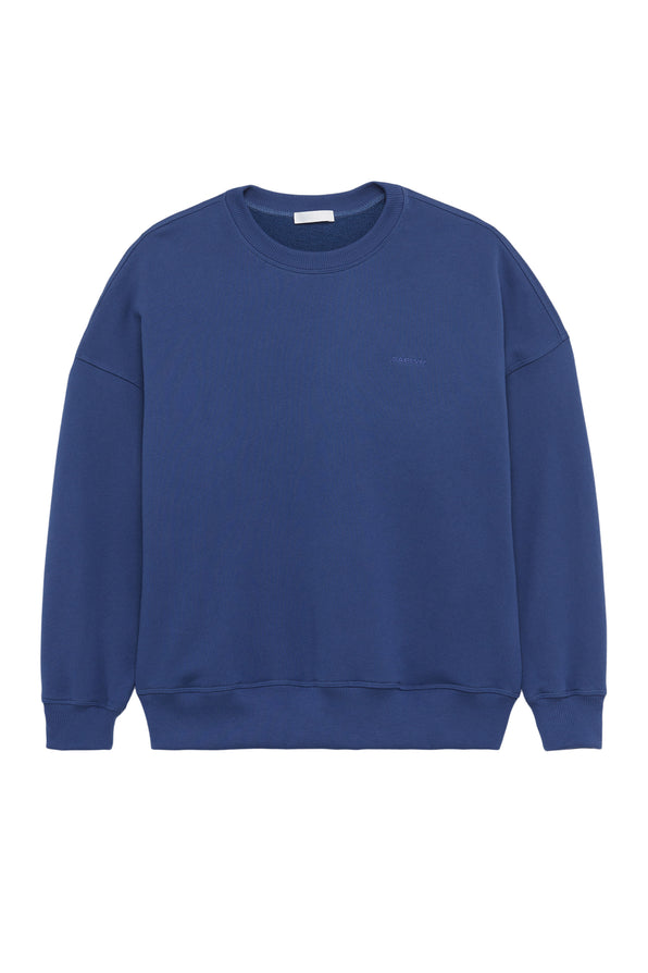ROMY  FRENCH TERRY PULLOVER SWEATER | POSEIDON