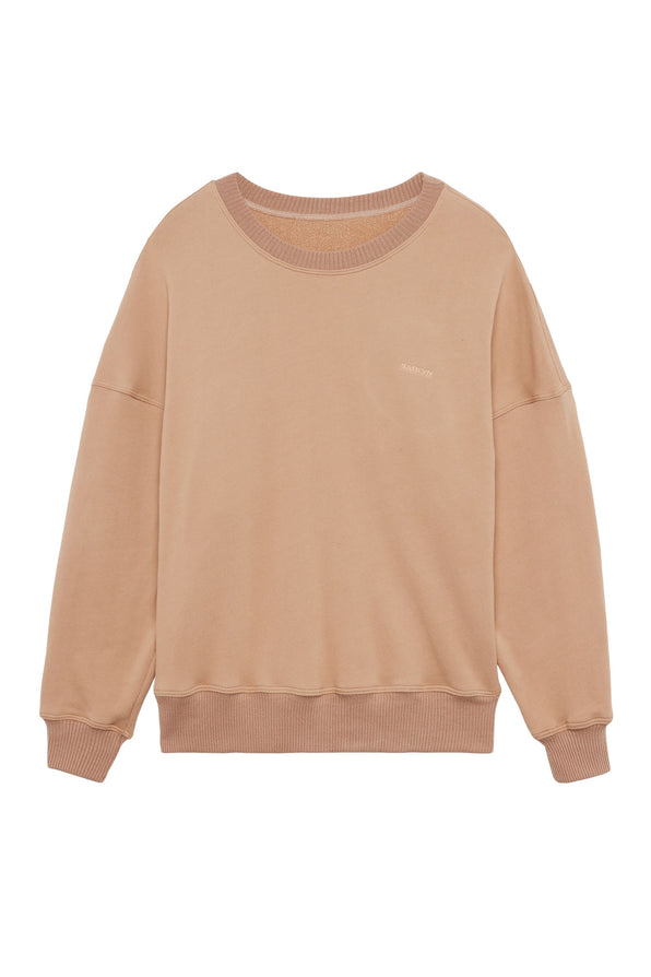 ROMY FRENCH TERRY PULLOVER SWEATER | HONEY